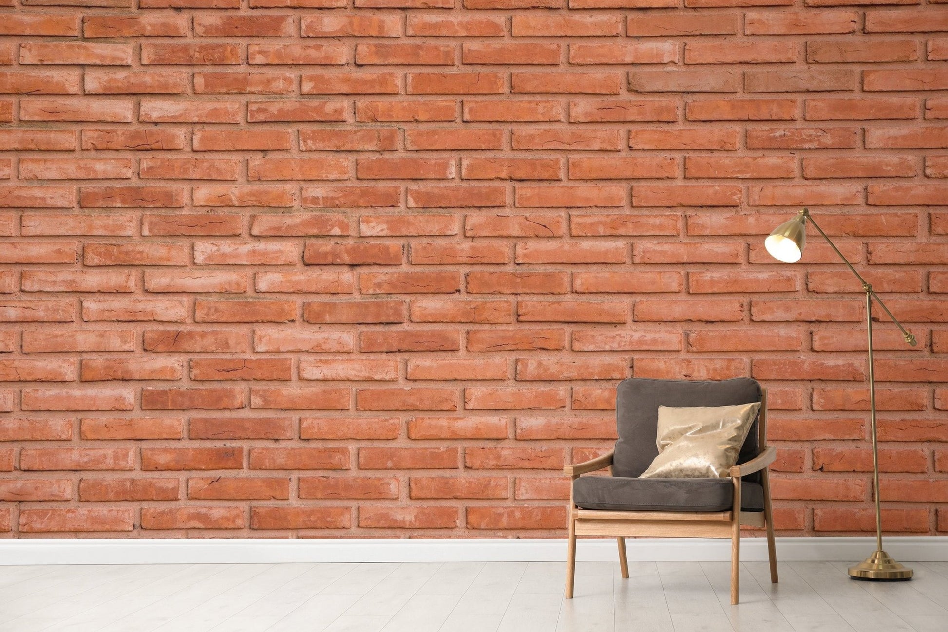 Industrial-style red brick wallpaper mural brick-13
