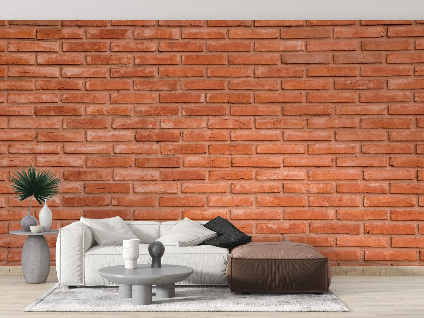 Red brick wallpaper for loft-inspired spaces brick-13
