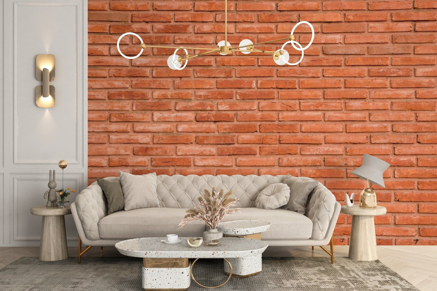 Red Bricks Wallpaper Mural - Giffywalls brick-13