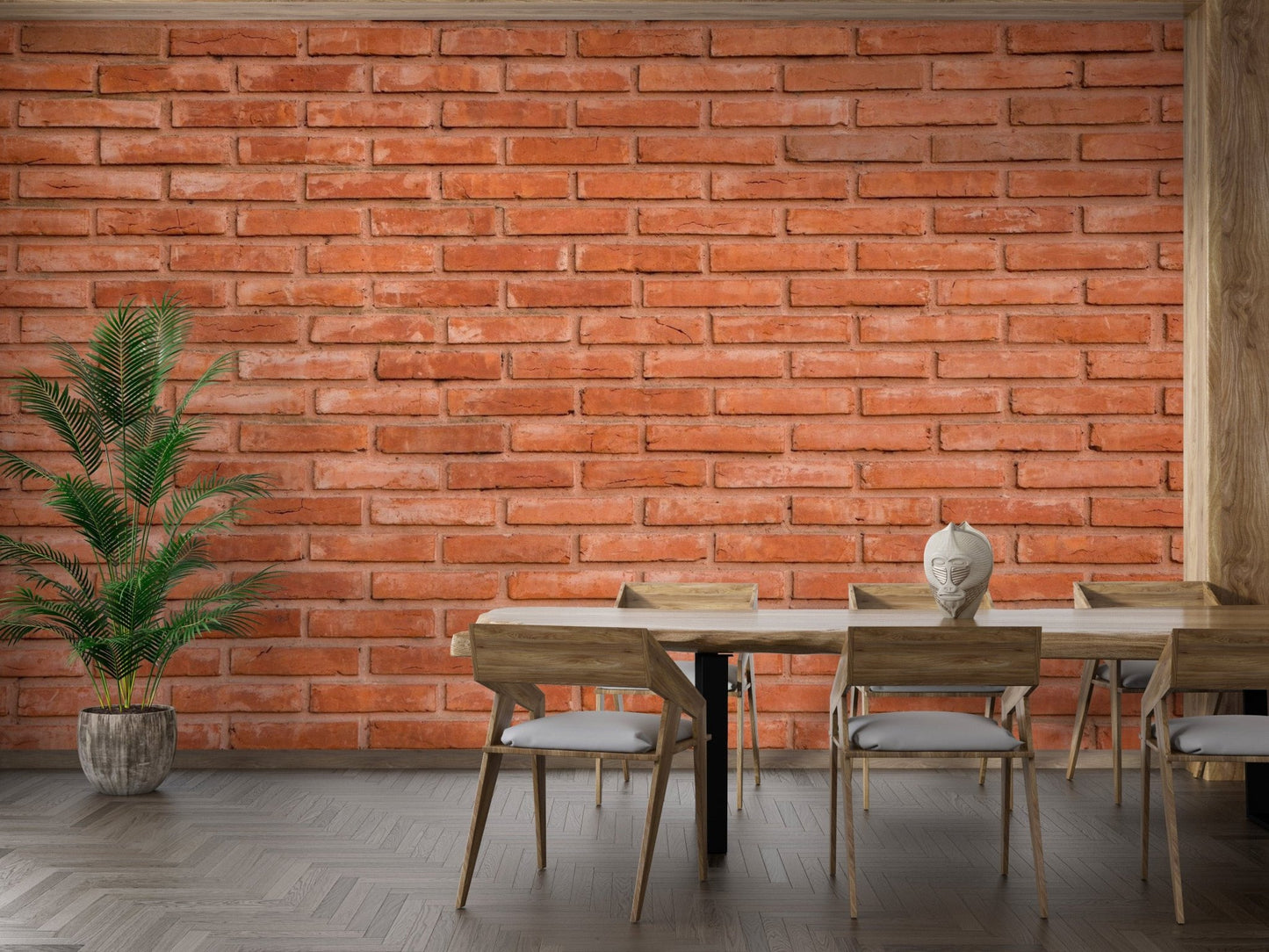 Red Bricks Wallpaper Mural - Giffywalls brick-13