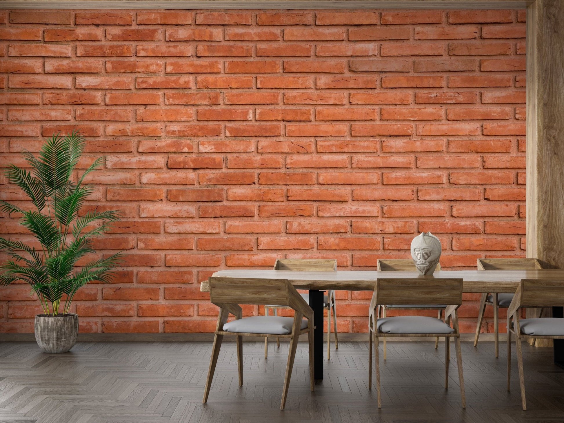 Red Bricks Wallpaper Mural - Giffywalls brick-13