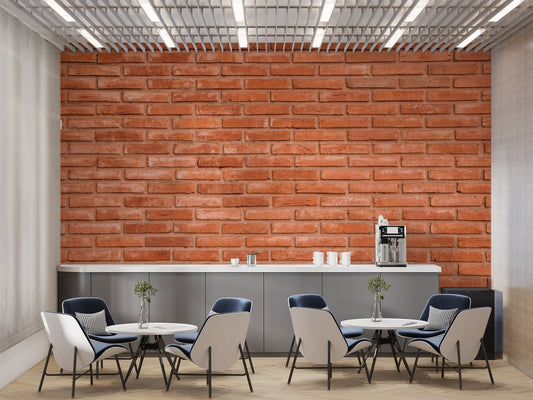 Realistic red brick wallpaper for rustic decor brick-13
