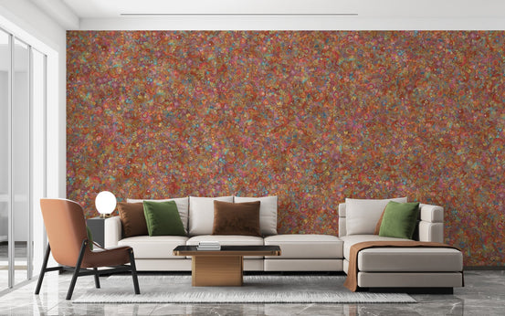 Decorative red floral wallpaper murals DTLE14