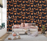 Orange fox pattern wallpaper for fun
 A978