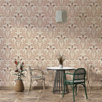 Warm rustic damask wallpaper for walls

