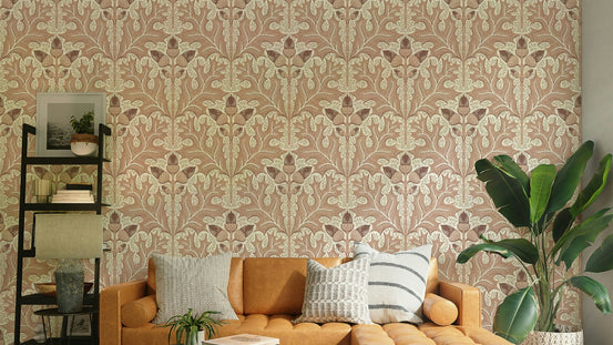 Red Oak Damask-05 wallpaper detail GD665

