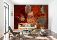 An artistic nature inspired mural for home decor.