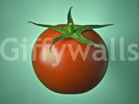 Juicy red tomato featured on wall mural

