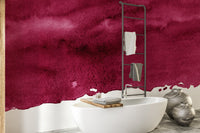 Red Wine Maroon Watercolor Wallpaper Mural Design A740
