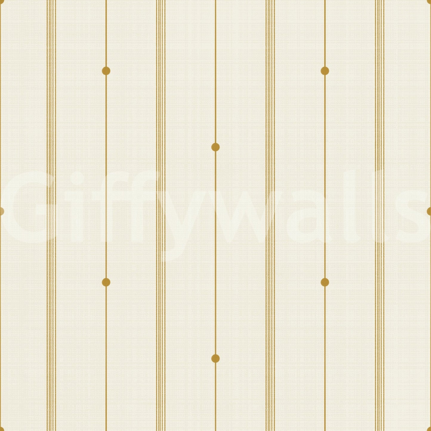 Soft, refined wallpaper with subtle mustard and buttercream stripes.