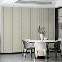 Elegant buttercream and sienna striped wallpaper design.

