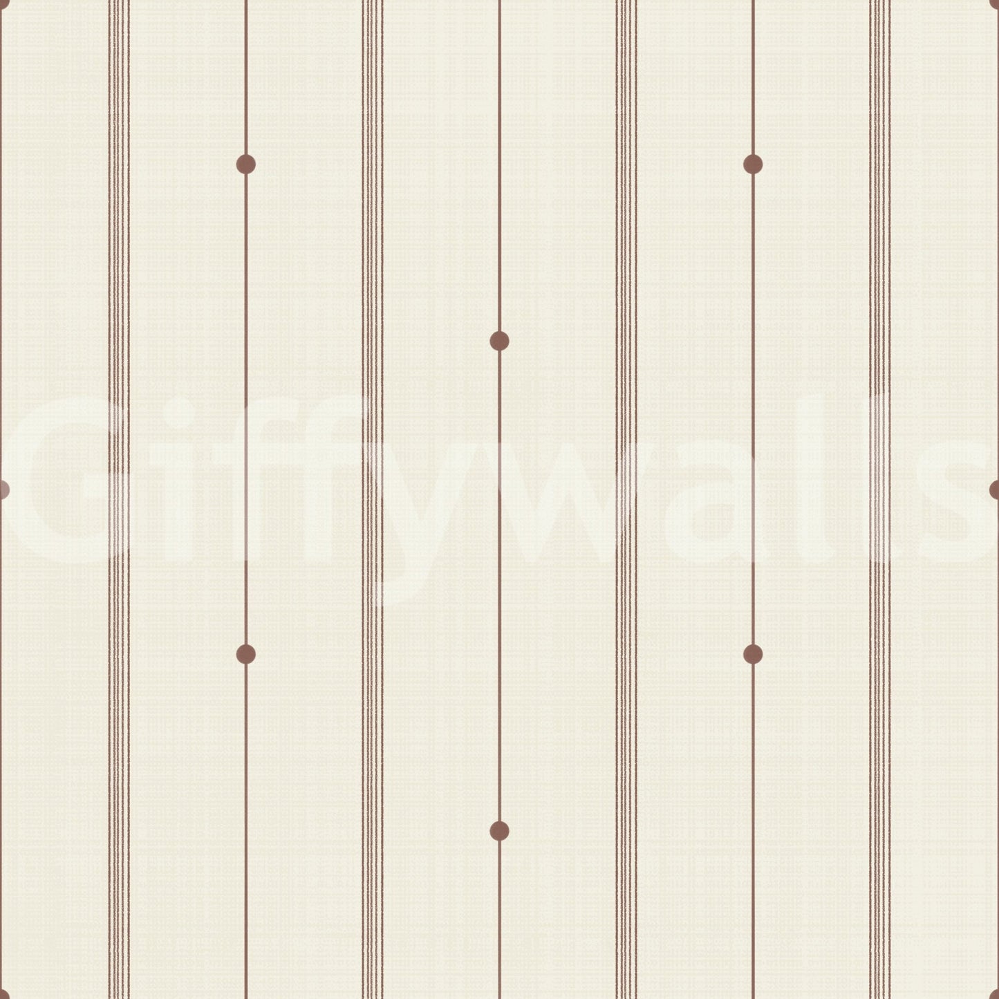 Refined Minimal Stripes Buttercream-Sienna Wallpaper⁠