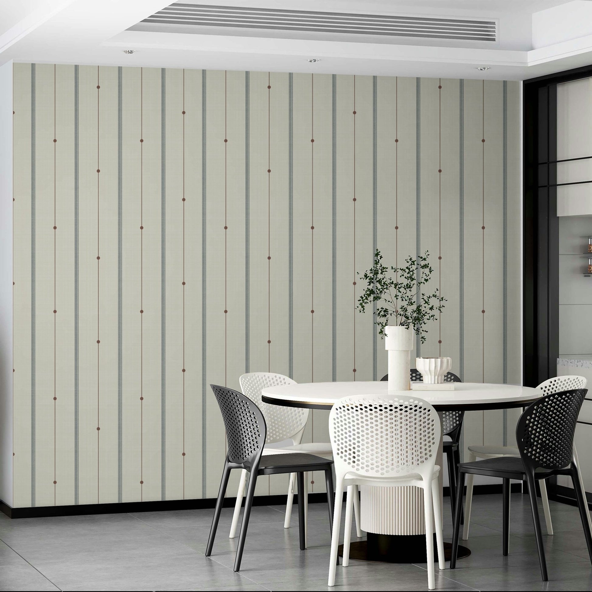 Contemporary minimal stripe wallpaper for chic spaces., GD2068
