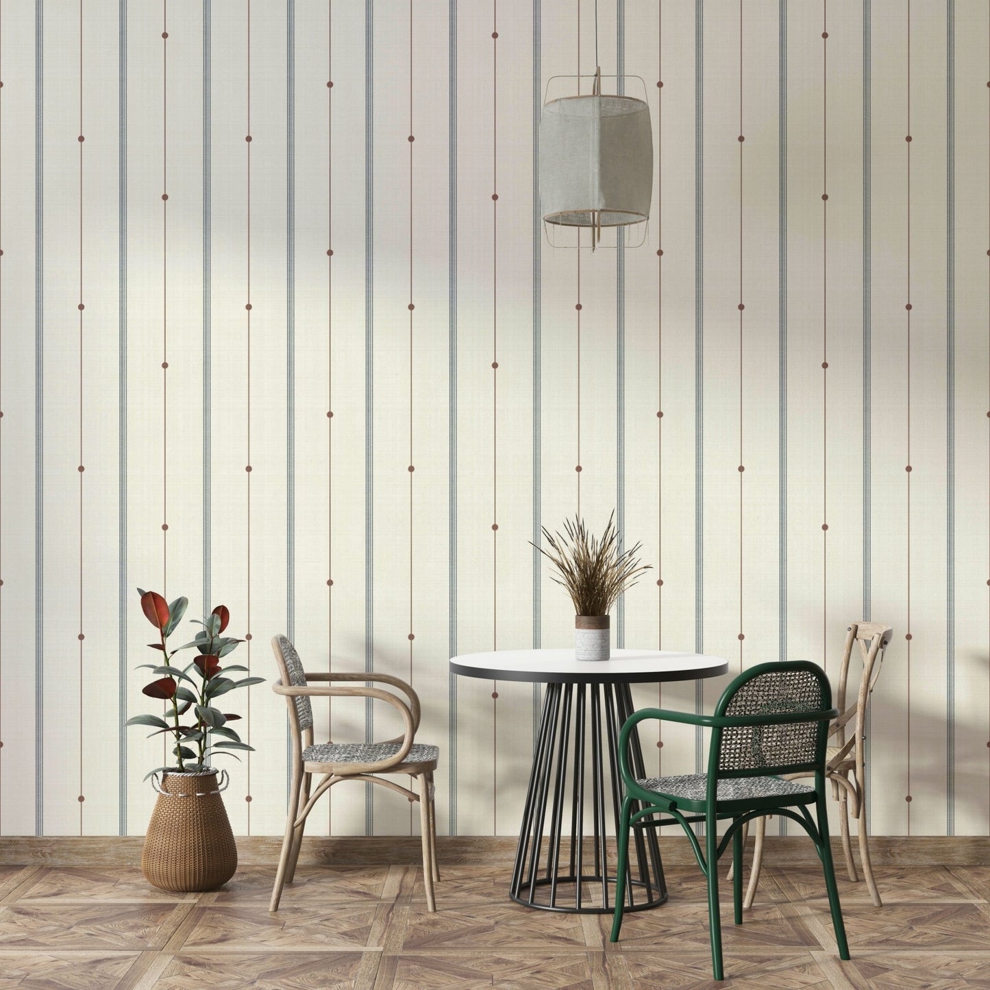 Classic striped design wallpaper for modern interiors., GD2068