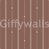 Minimal stripe wallpaper in earthy sienna for calming interiors

