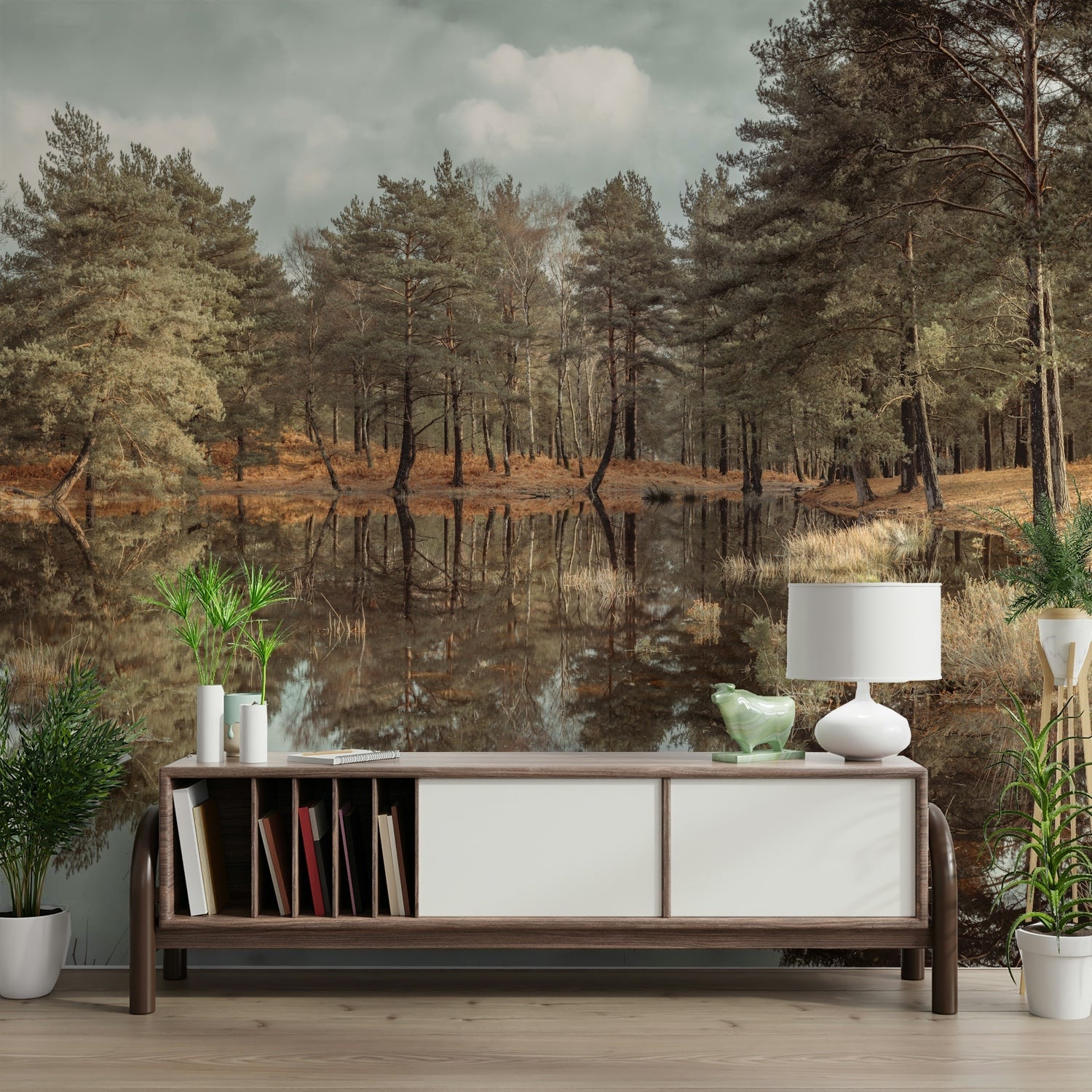 Meditative landscape mural
