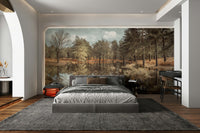 Quiet natural scene mural
