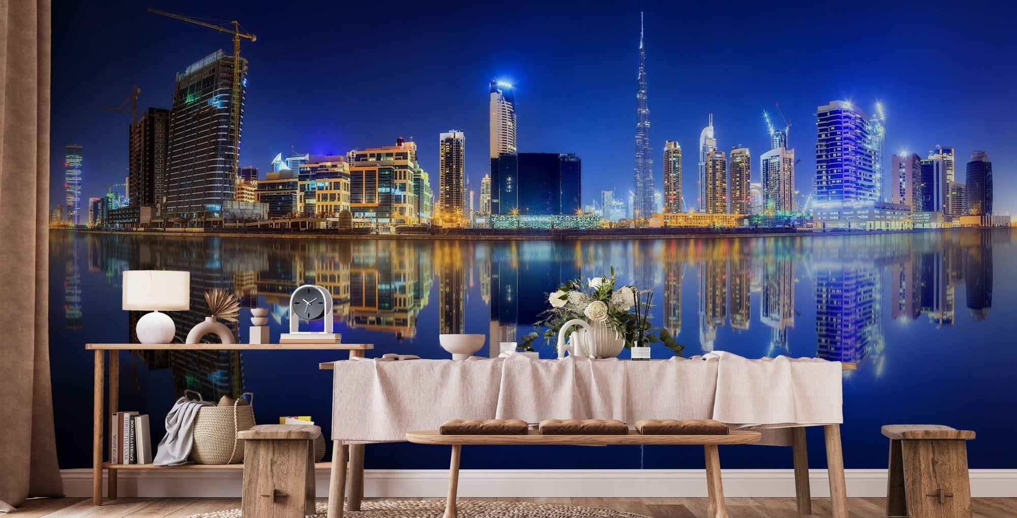 Architectural marvels of Dubai, lit up A868