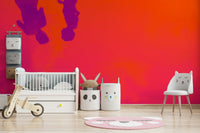 An artistic nature seascape mural for home decor.


