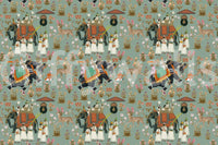 Regal Elephant Procession Wall Mural