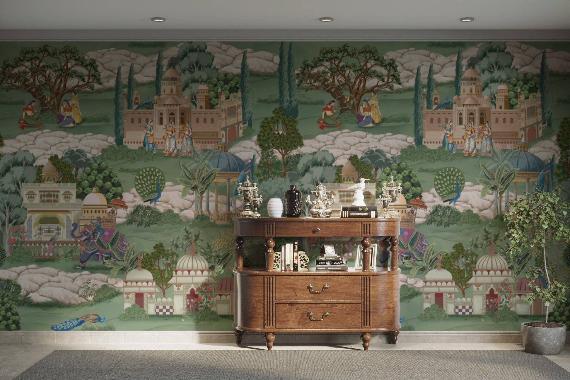 Artistic royal garden wall design

