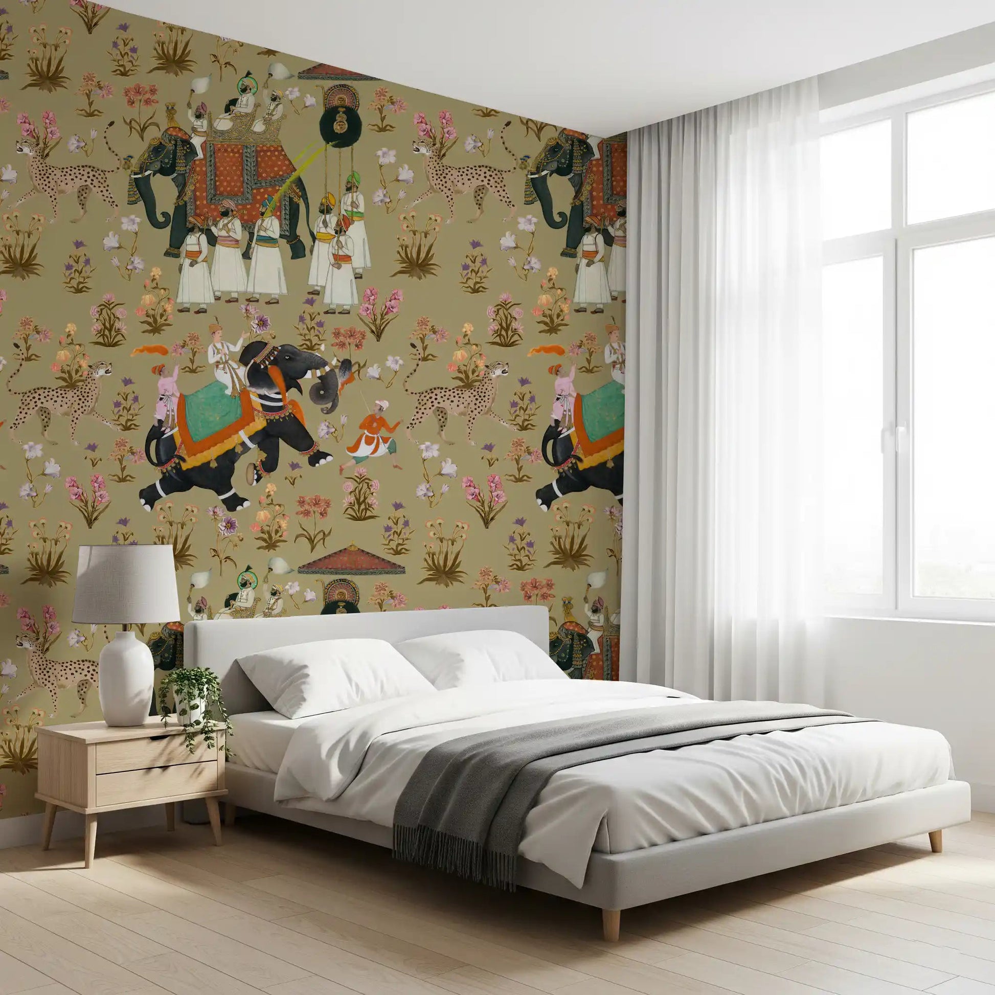 Regal Indian Procession Wall Mural