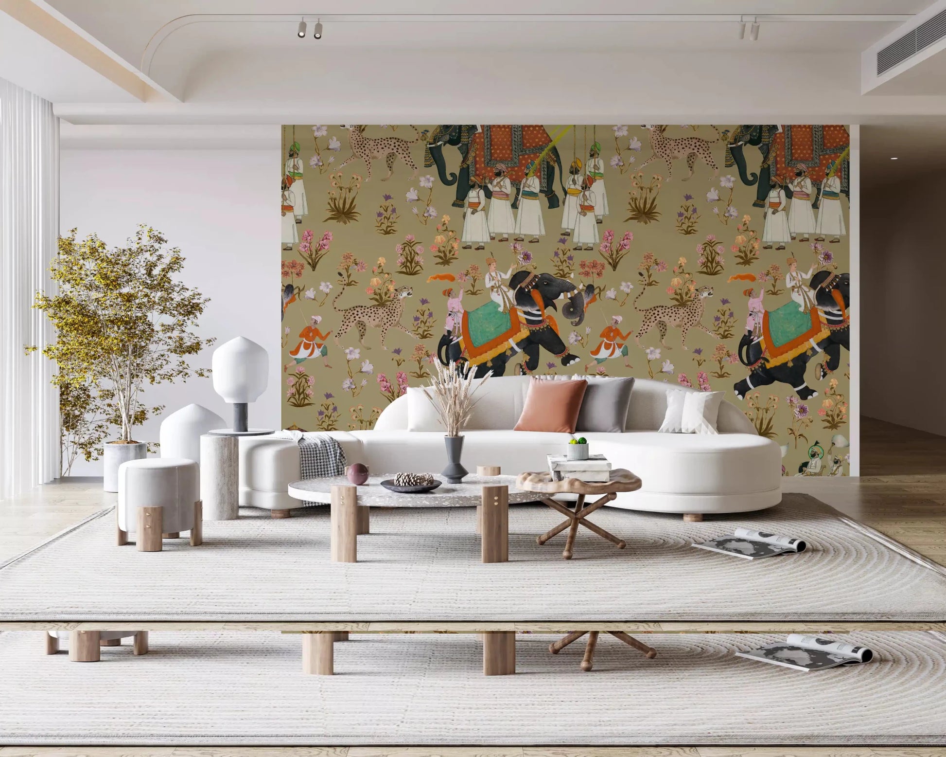 Regal Indian Procession Wall Mural