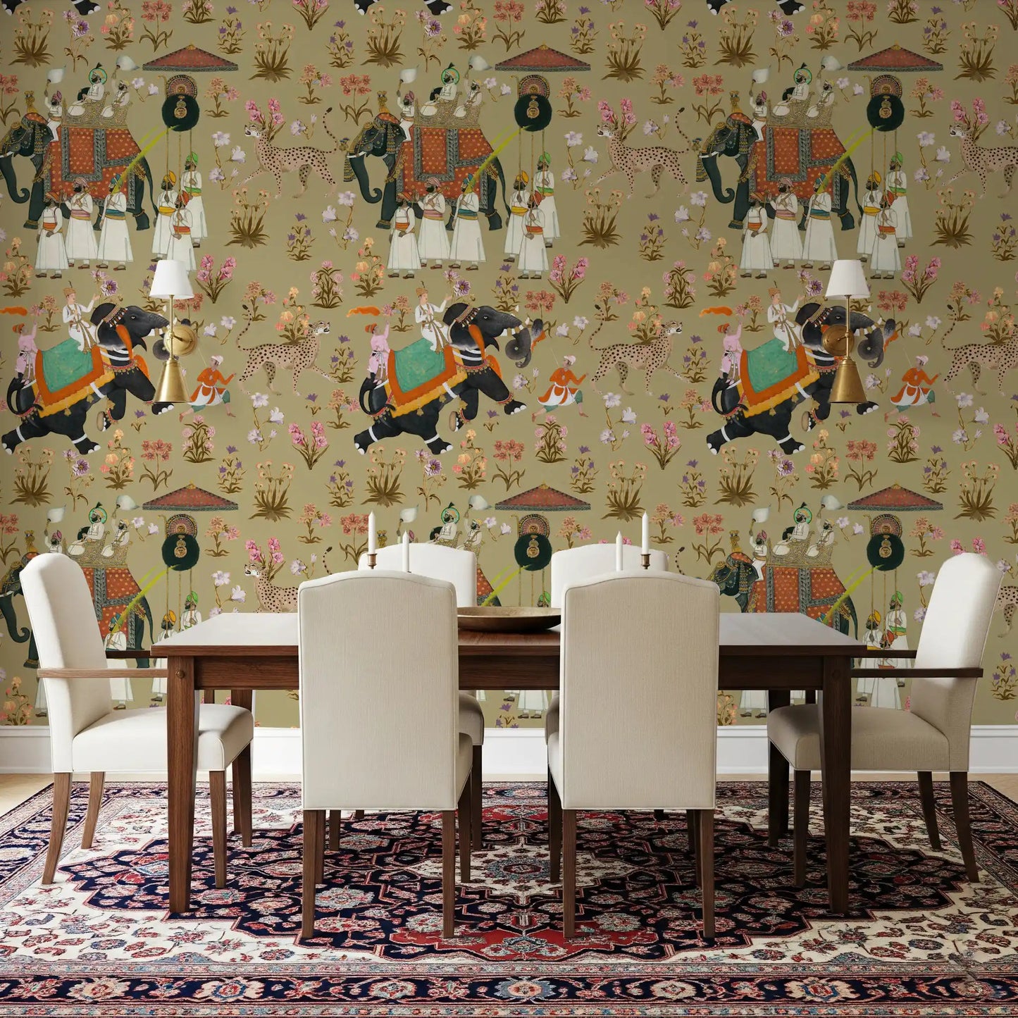 Regal Indian Procession Wall Mural