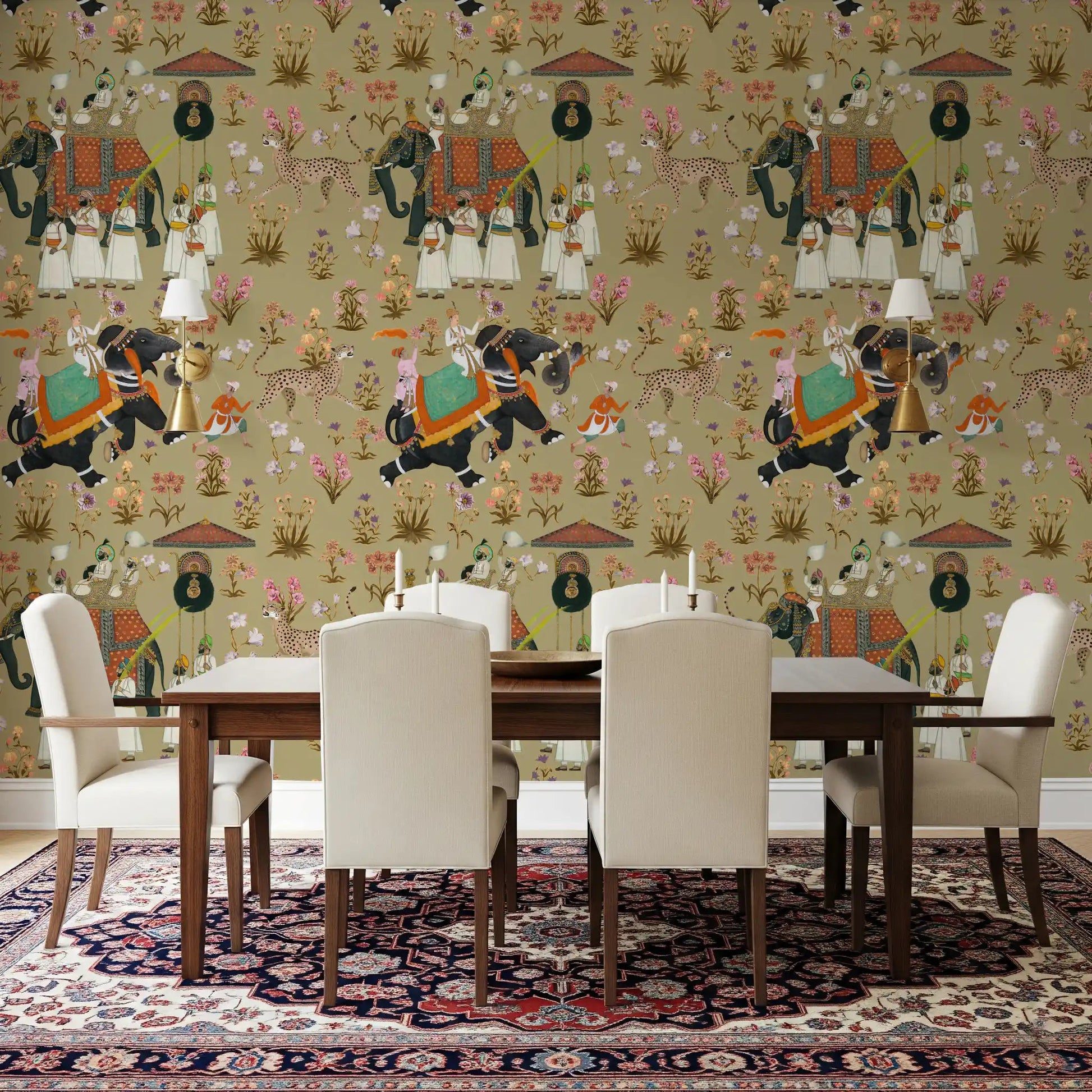 Regal Indian Procession Wall Mural