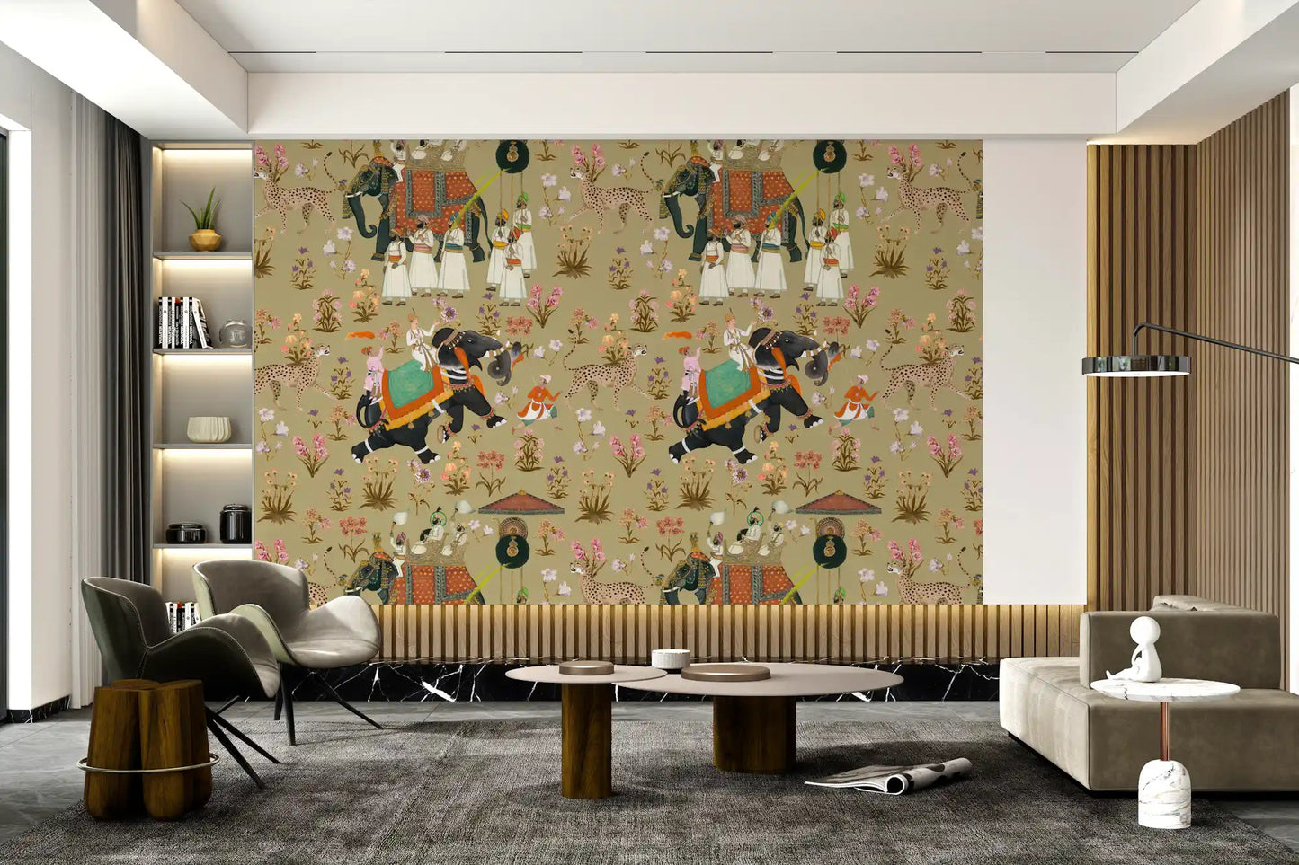 Regal Indian Procession Wall Mural