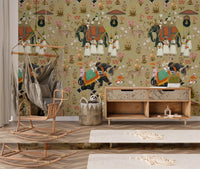 Regal Indian Procession Wall Mural