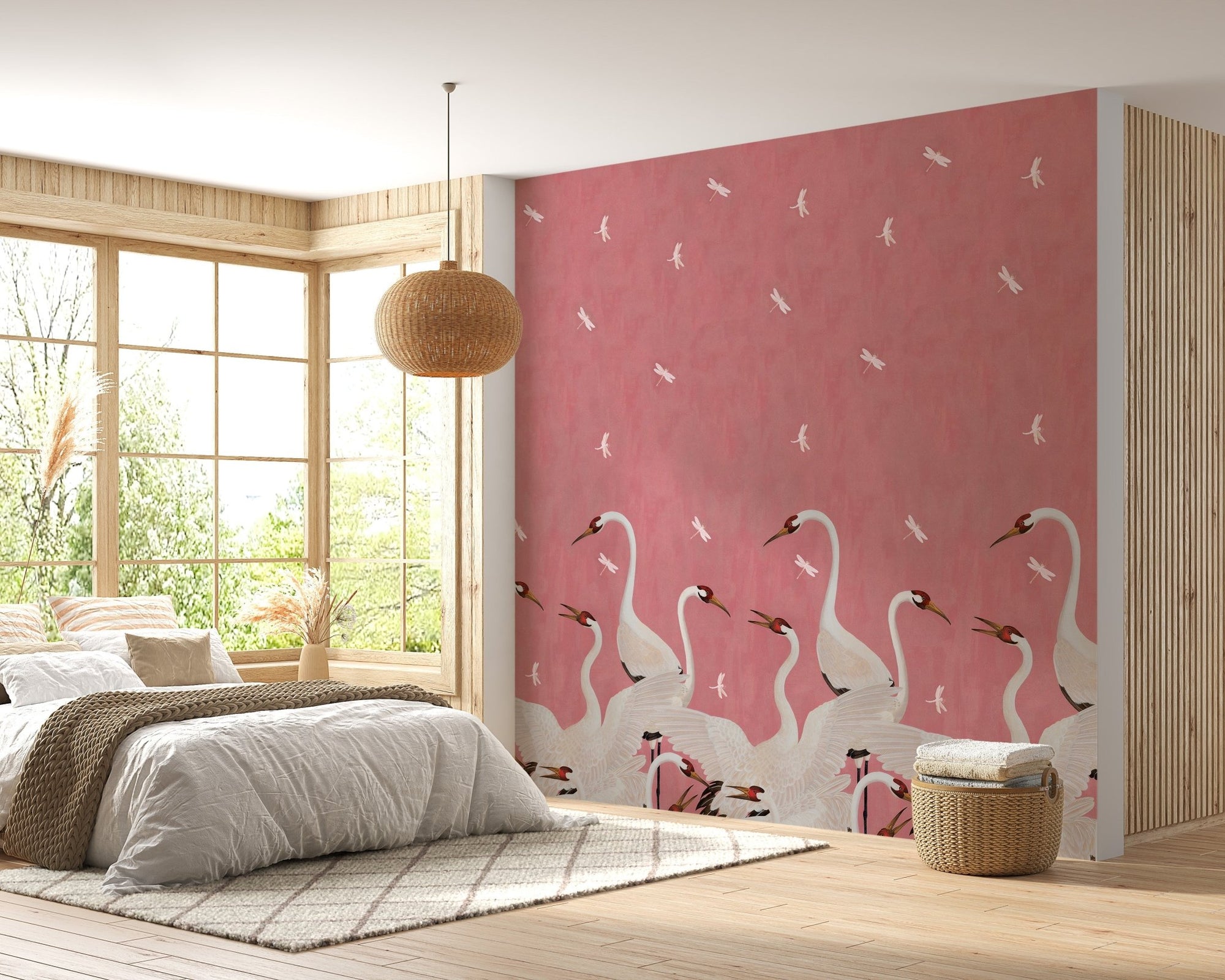 Majestic Pink Cranes Wallpaper Mural
A549