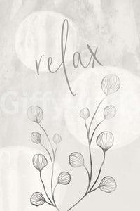 Relax Wall Mural with balanced earthy tones and simplicity


