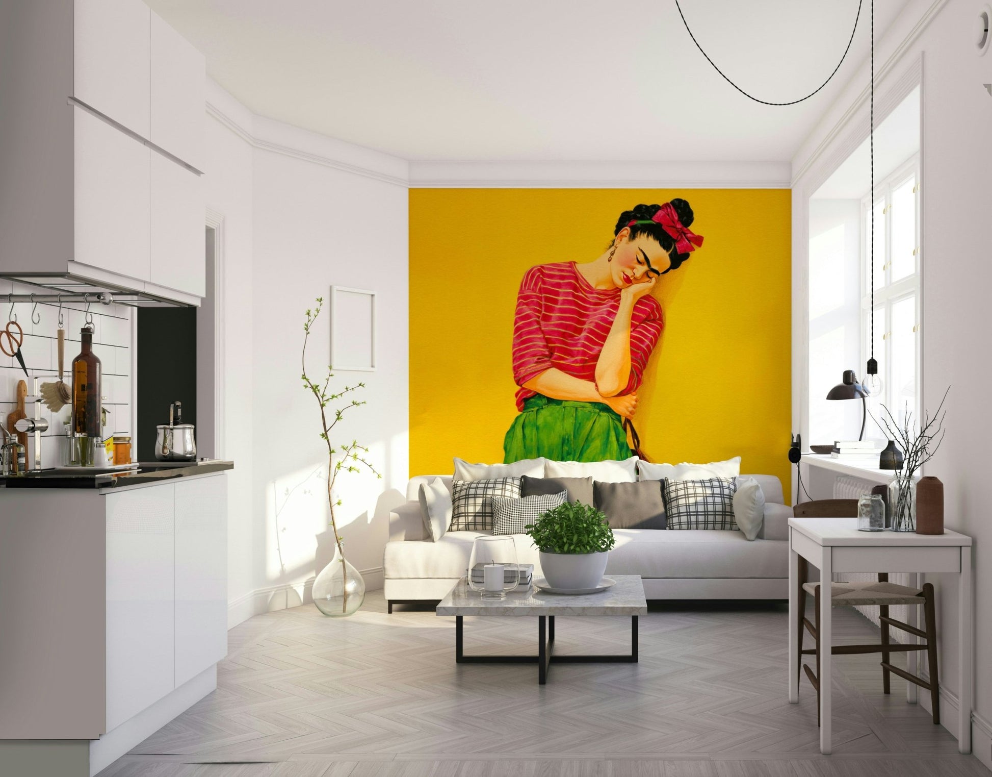 Wall mural evoking daydreams and gentle calm, GD2128