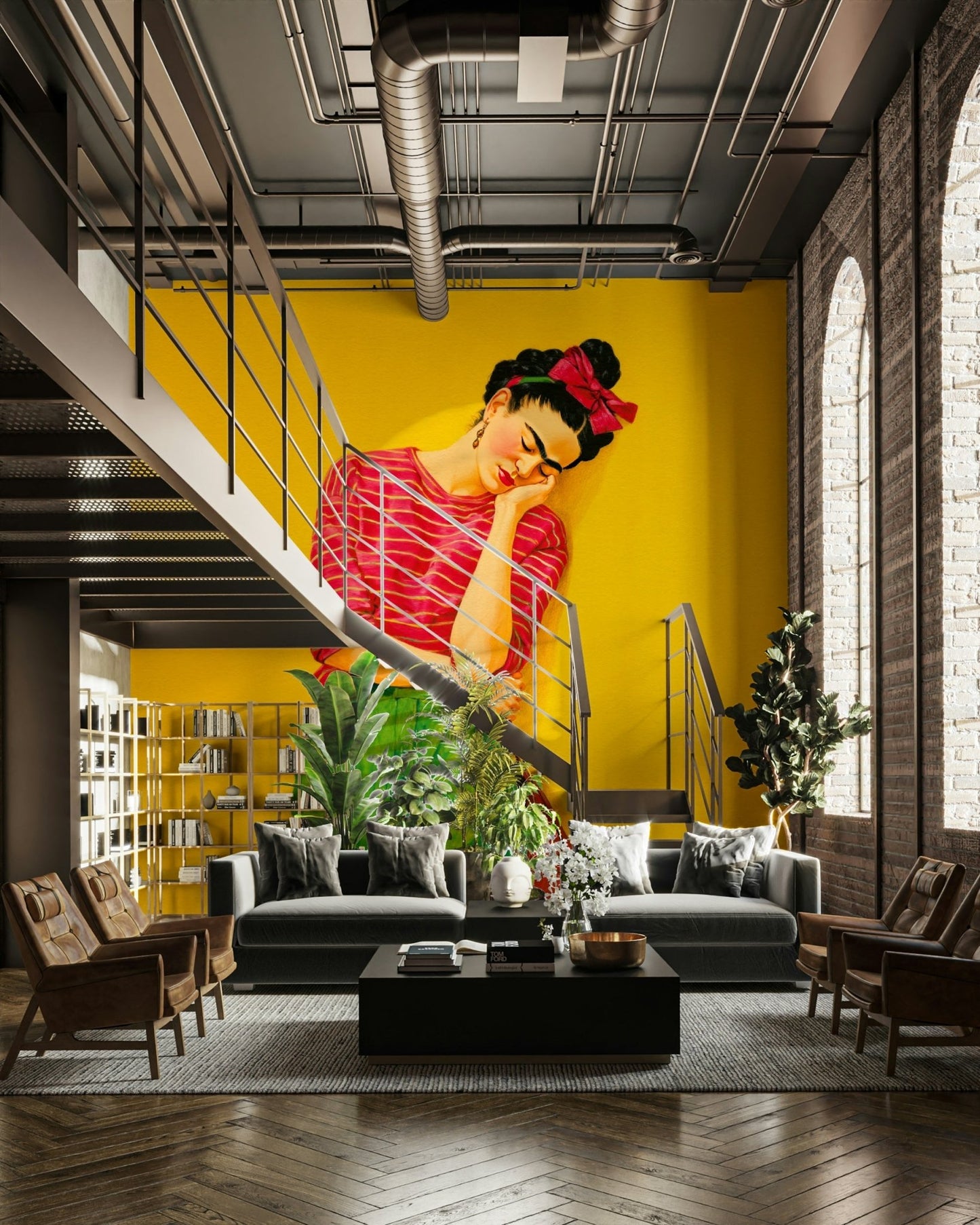 Modern mural inspired by softness and inner peace, GD2128