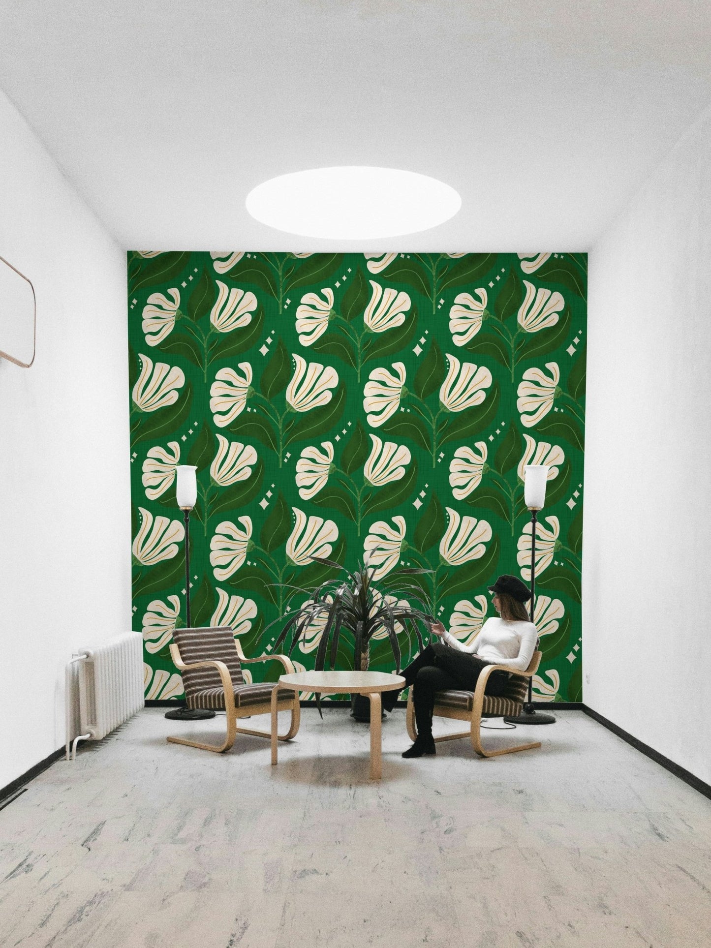 A vibrant and nostalgic wallpaper pattern.
