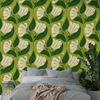 A vibrant and nostalgic wallpaper pattern.

