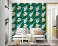 A vibrant and nostalgic wallpaper pattern.
