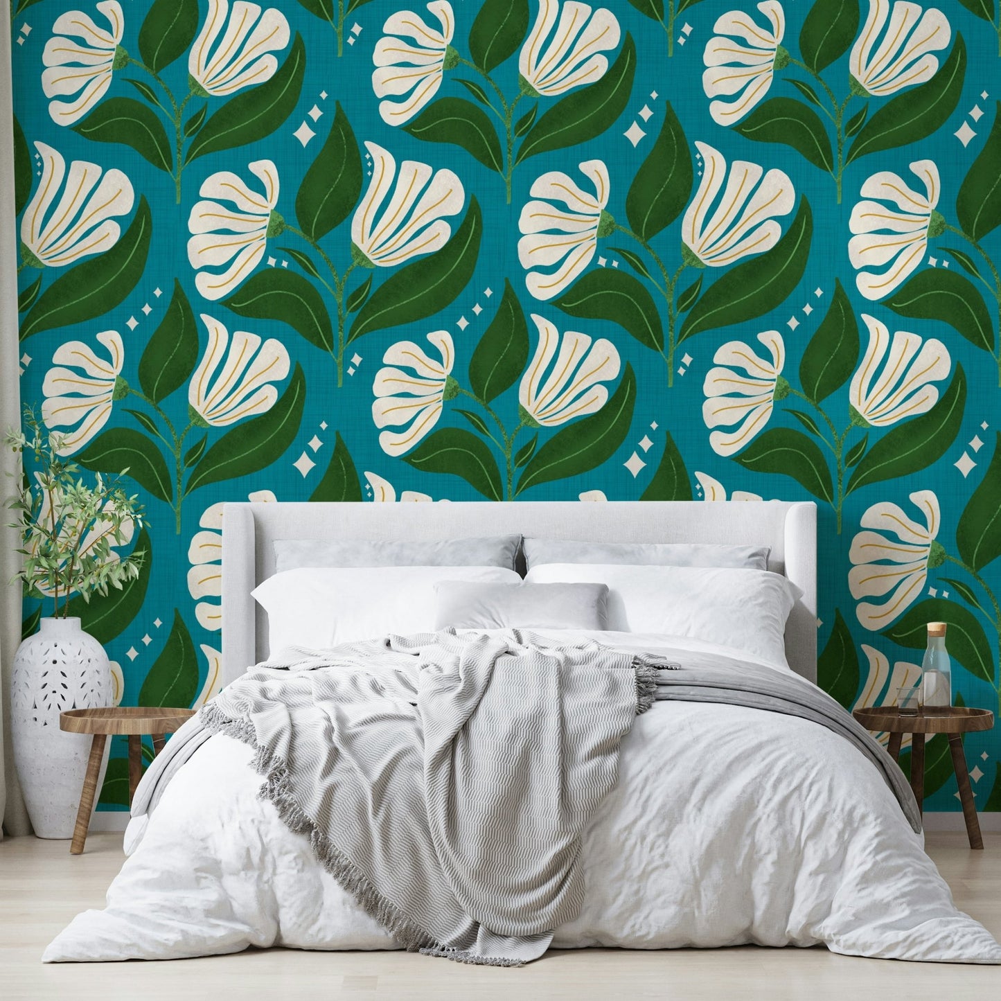 Suitable for a retro-themed, bohemian, or eclectic interior.
