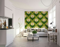 A vibrant and nostalgic wallpaper pattern. GD3247
