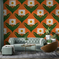 Features stylized daisy floral motifs. GD3249
