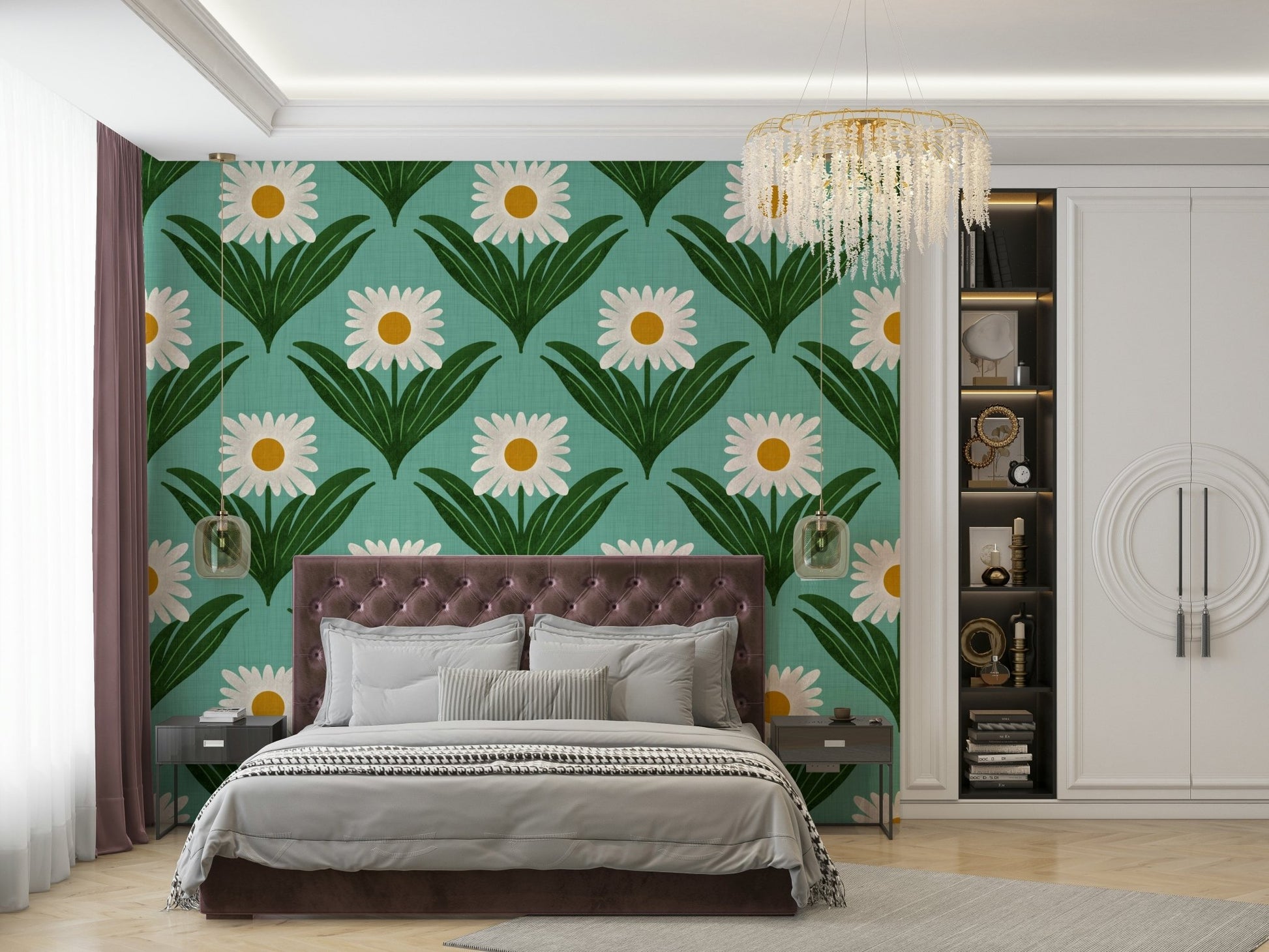 The texture appears smooth and graphic, like a vintage print.
