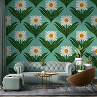 A vibrant and nostalgic wallpaper pattern.
