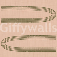A high-quality serene geometric wall mural for walls.