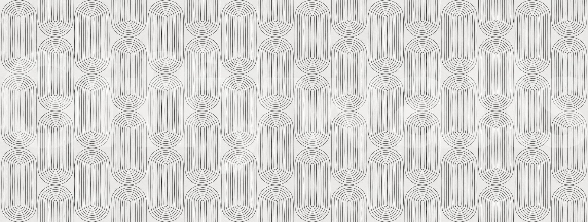 Bold simple geometric pattern Retro Arches for walls.