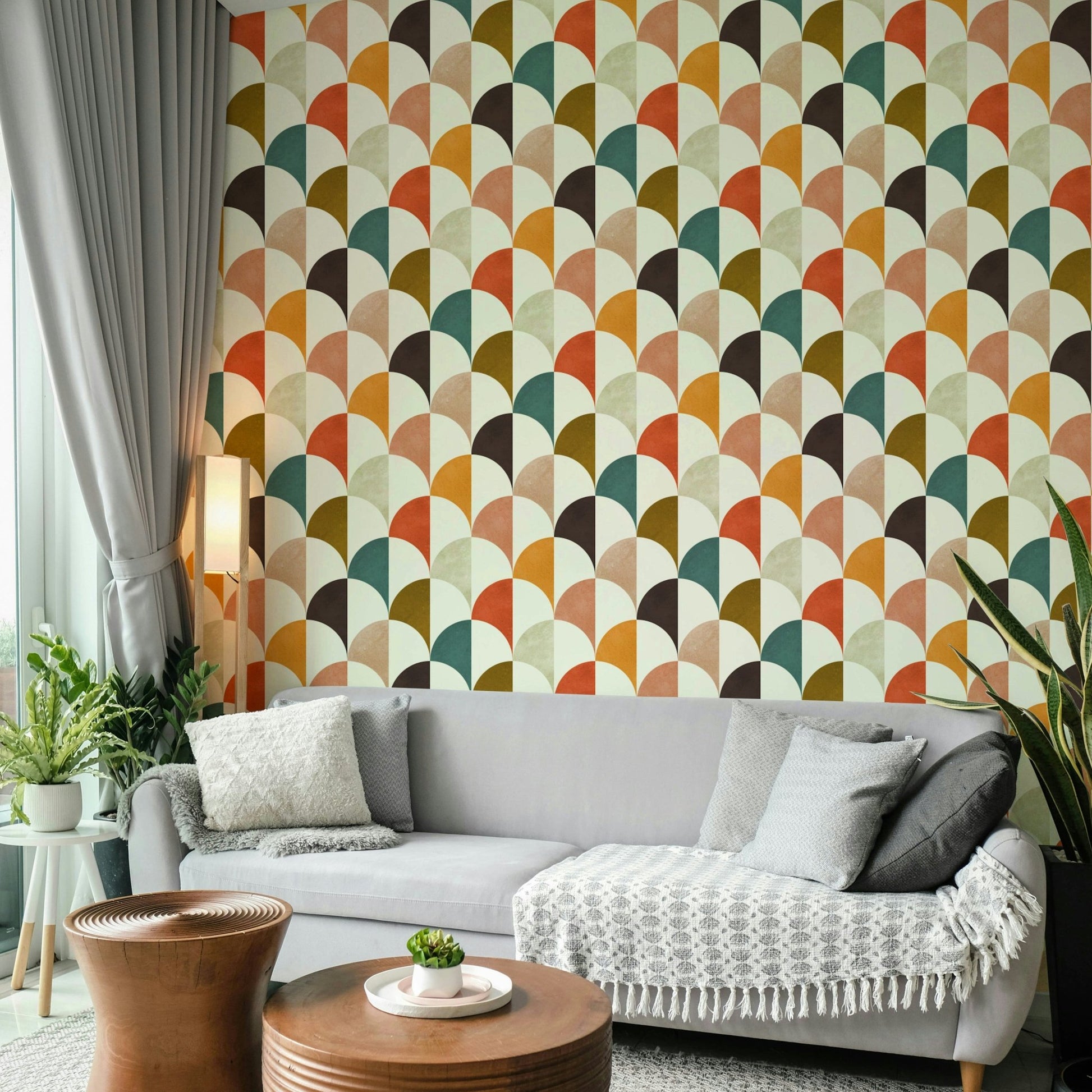 The texture of the wallpaper has a subtle, tactile quality.

