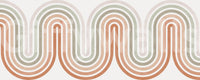 Archway wallpaper for walls sage terracotta blush arch lines.