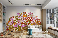 Retro Bloom wallpaper with retro floral motifs

