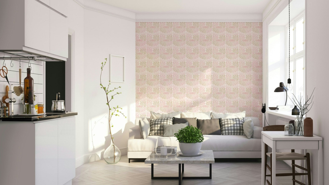 Chic flower design with a 70s vibe

