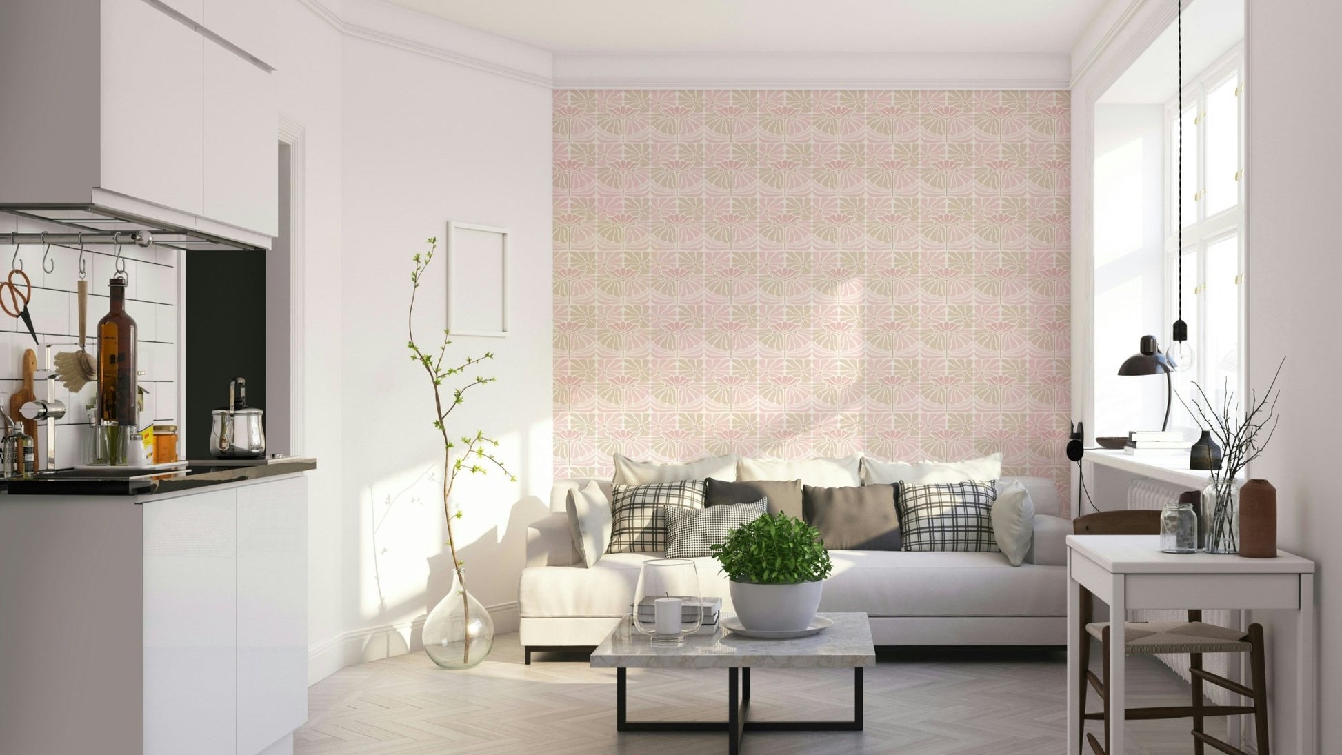 Chic flower design with a 70s vibe GD836

